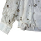 Cream Floral Sequinned Blouse Size 12
