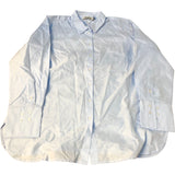 Baukjen Blue Organic Cotton Shirt Size 14 Casual Button Down Long Sleeve