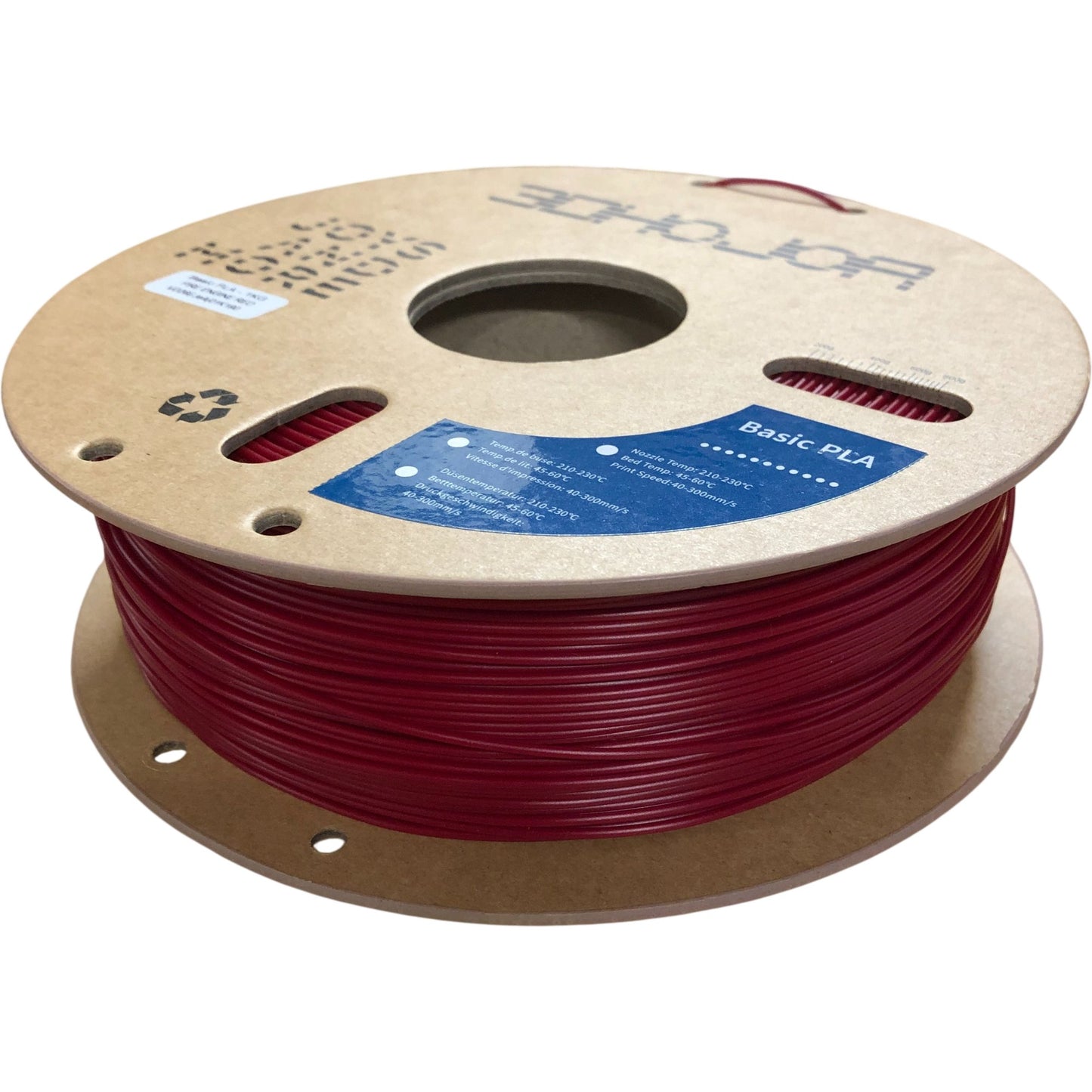 Branded Basic PLA 1KG Fire Engine Red 3D Printer Filament 1.75MM High Quality