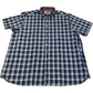 D555 Red Morris French Navy Check Cotton Shirt 5XL