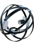 Pendant Light Fixture Black Metal Sphere Design E27 Ceiling Lamp New