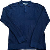 River Island Long Sleeve Polo Navy Size S