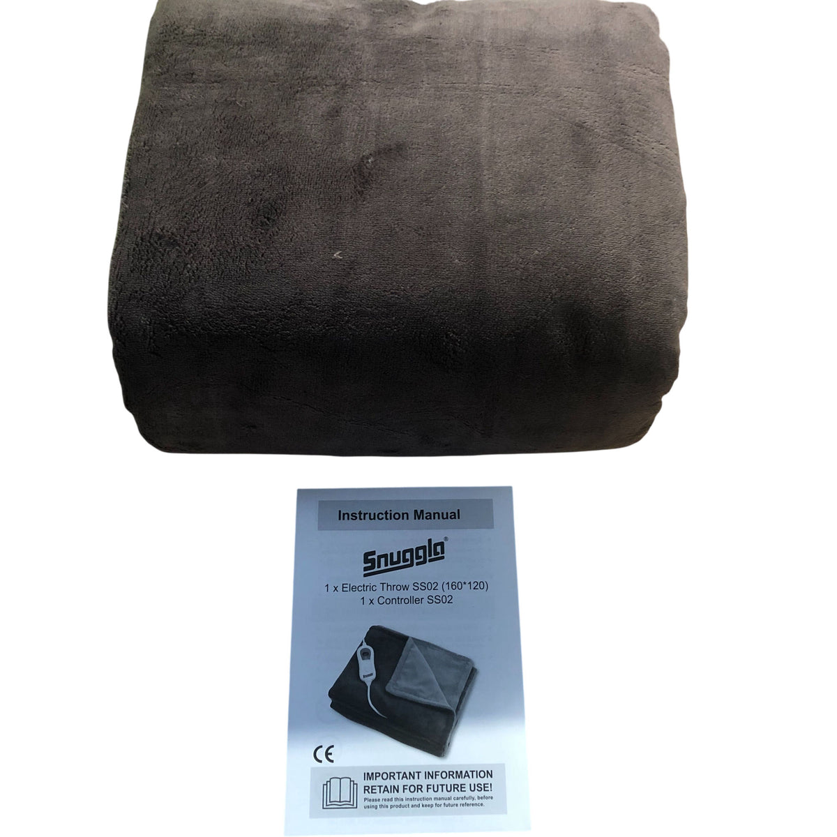Snuggla Electric Throw SS02 160x120cm 120W Luxury Fleece Washable Blanket