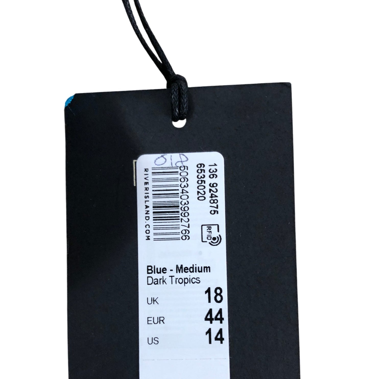 River Island Bodysuit UK18 Women's Teal Blue Halter Neck Polyester Style