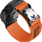 Bandletic Rugged Nylon Compatible with Garmin 26mm Orange