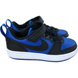 Nike HM6298 480 Air Kids Trainers UK10.5 Black Blue Non Leather Comfort