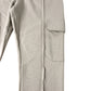River Island Slim Fit Cargo Trousers UK L Jersey Light Stone Elasticated Cuff