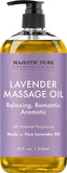 MAJESTIC PURE Lavender Massage Oil 8 Fl Oz All Natural Fragrance Relaxing Aromas
