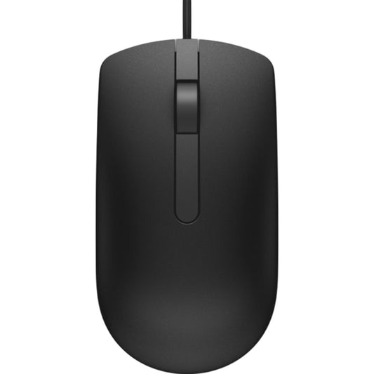 Dell Ms116 USB Wired Ergonomic Computer Mouse Black Optical Adjustable DPI Model