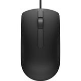 Dell Ms116 USB Wired Ergonomic Computer Mouse Black Optical Adjustable DPI Model