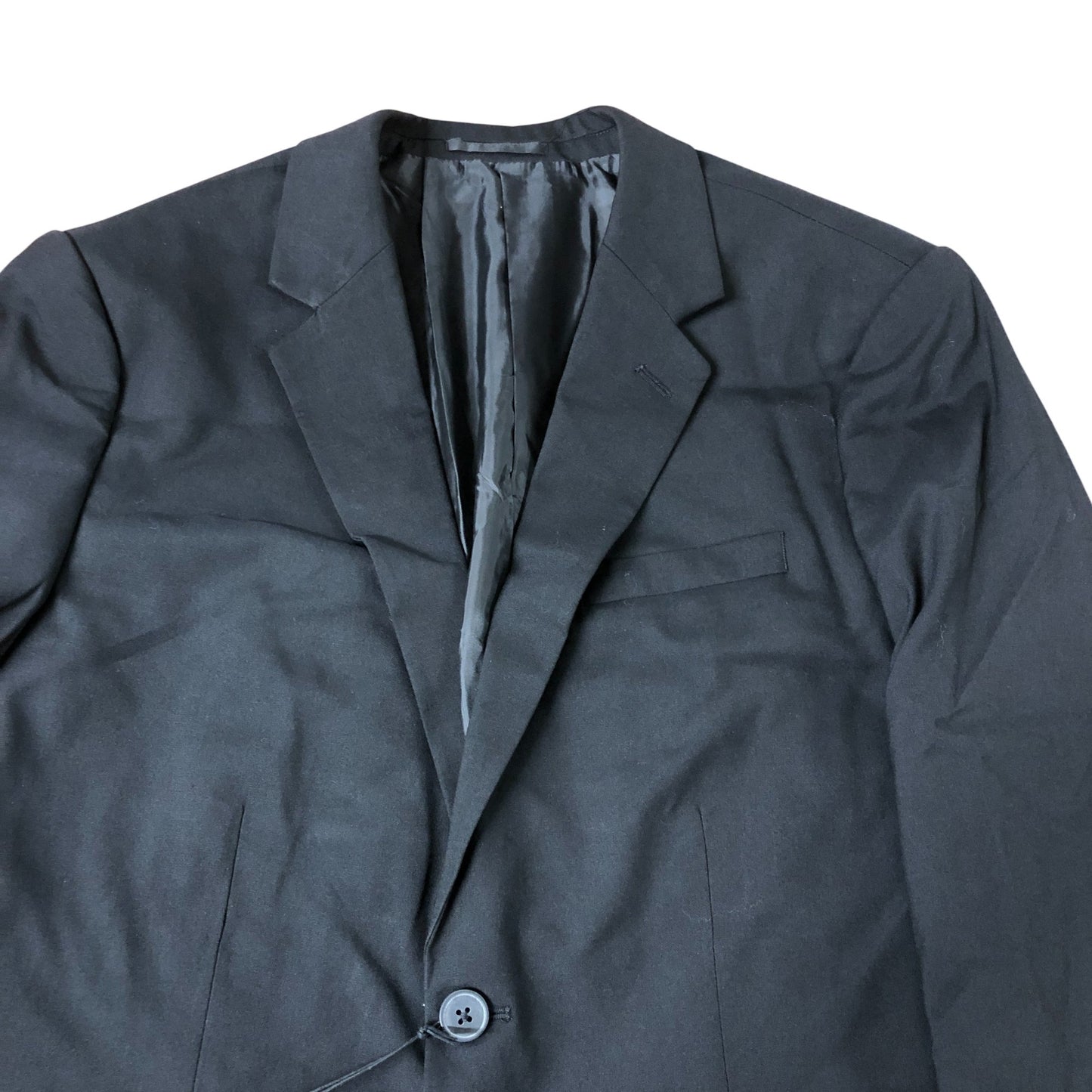 River Island Skinny Fit Blazer UK44 Men's Black Suit Jacket Formal Wear