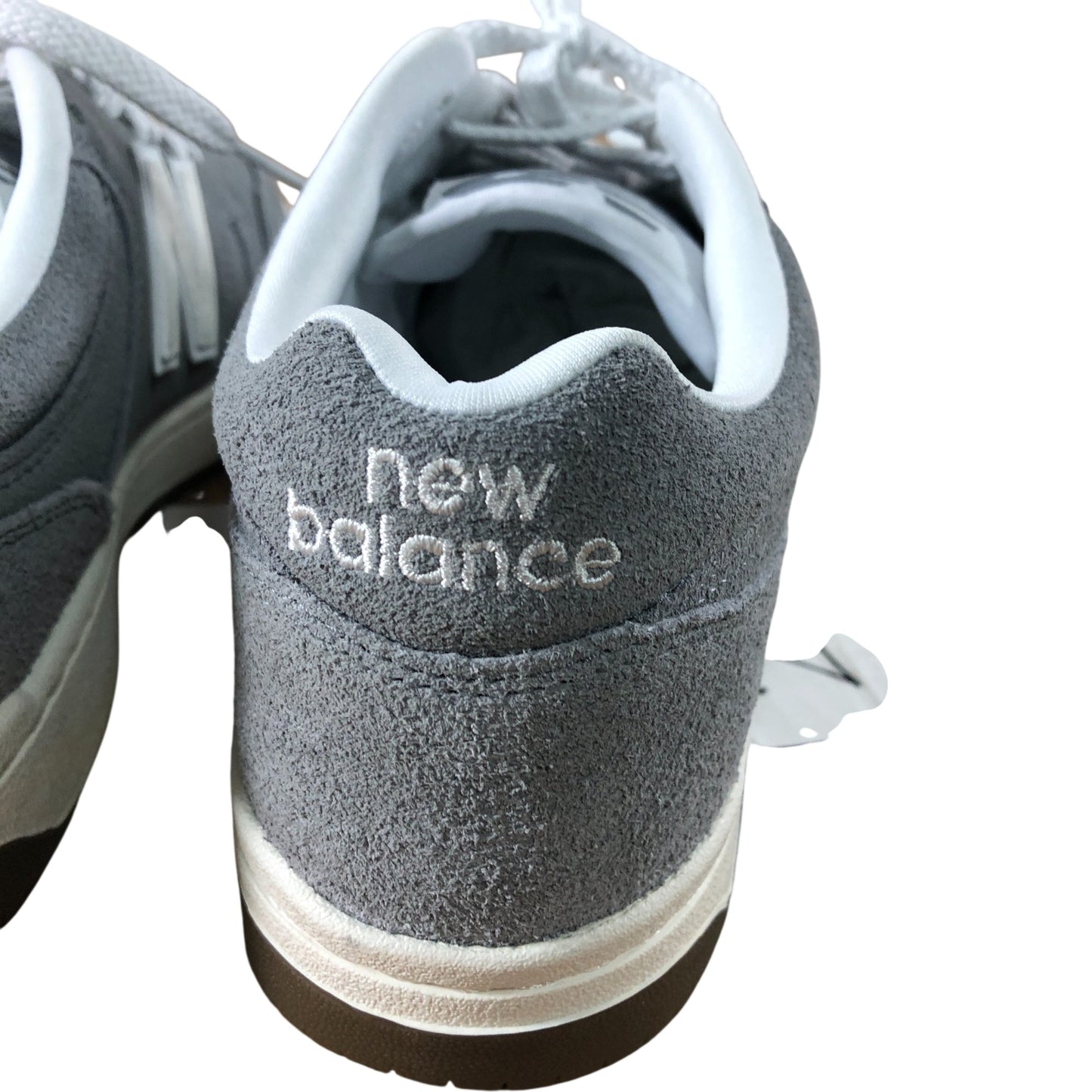 New Balance BB480LSG Men's Trainers Size 8 UK Grey Suede Low Top Sneakers
