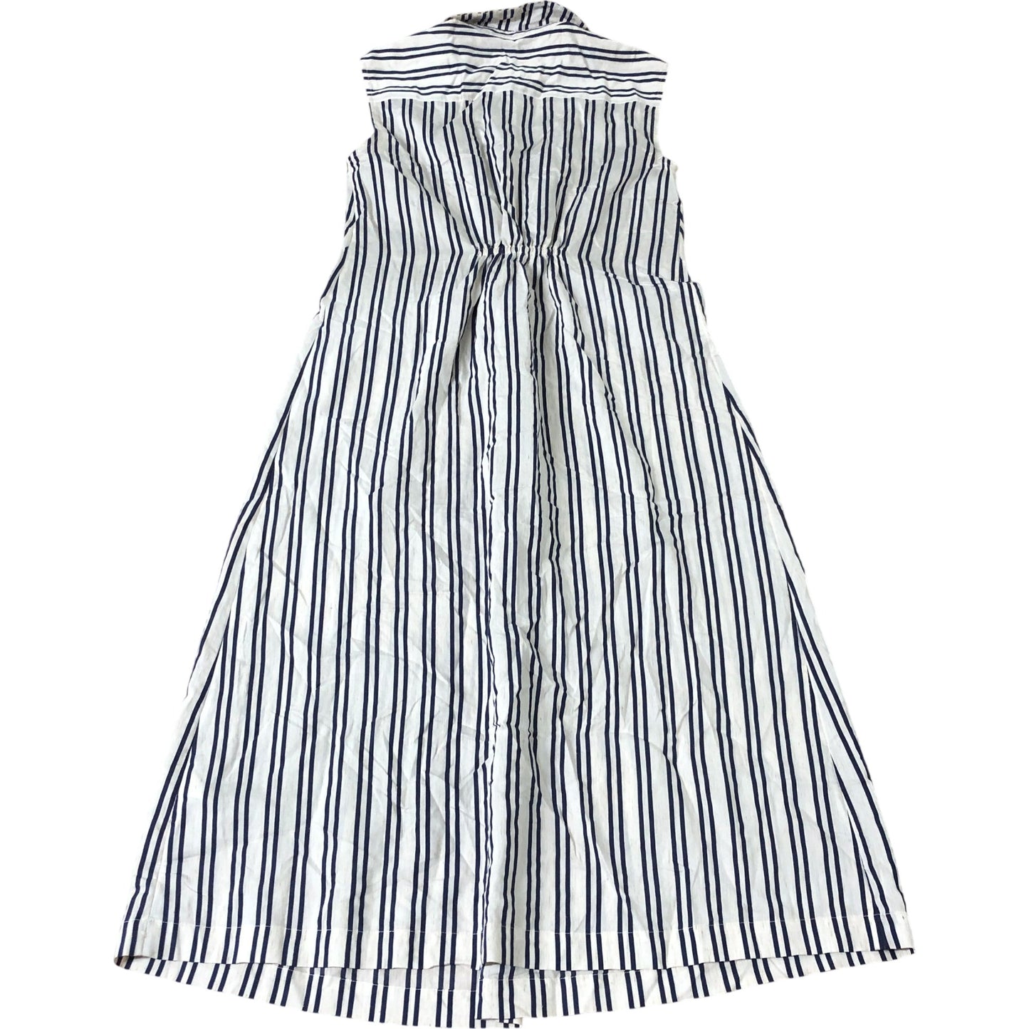 Women's Striped Sleeveless Shirt Dress Size 12