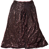 Sequin Maxi Skirt UK16 Women's Burgundy Shimmer Long Party Evening Wear