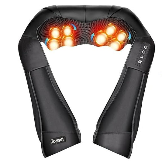 Deep Tissue Massager Black Powerful Motor Easy To Use Heat Speed Control