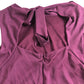 Lipsy London UK16 Women's Rose Print Midi Dress Burgundy