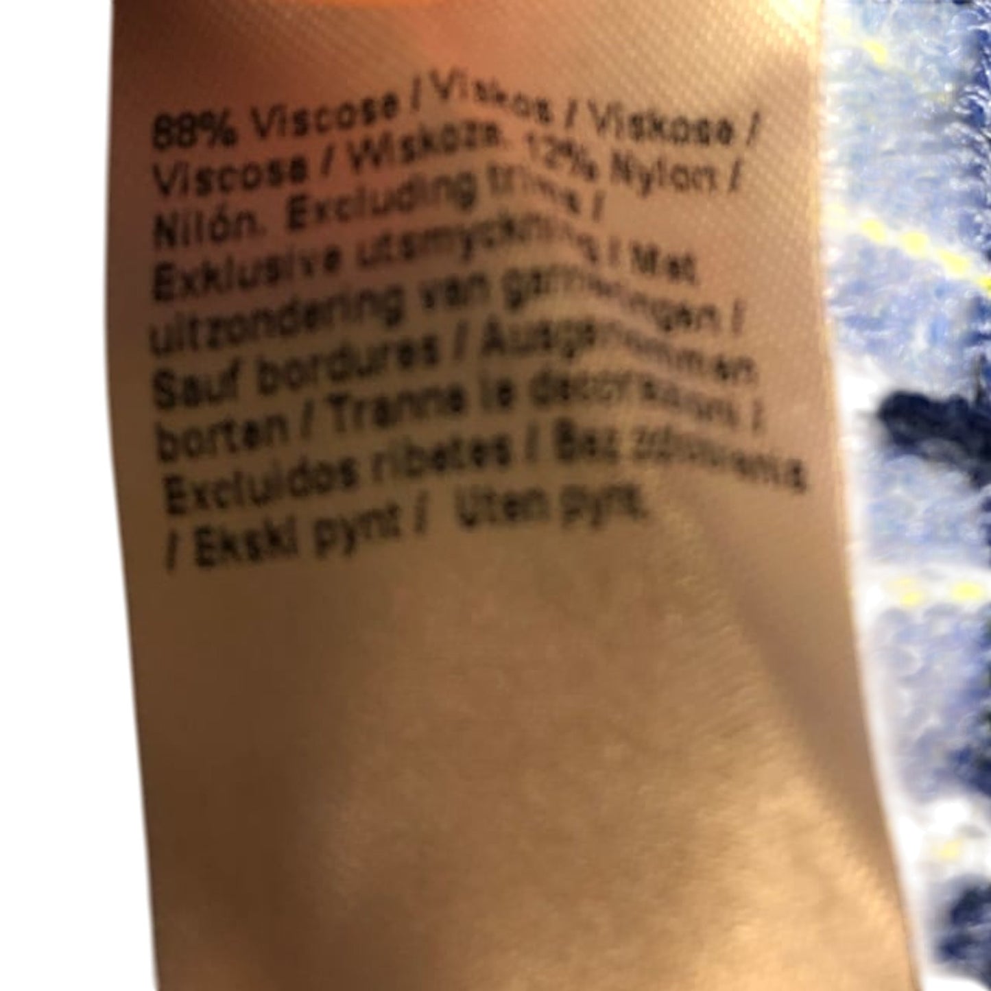 River Island Girls 5-6 Years Knitted Sleeveless Dress Blue Green Pattern