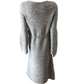Women's Long Sleeve Grey Knit Dress Size UK12 Casual