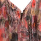 Lace and Beads Floral Maxi Dress UK8 Women's Pink Tulle Long Sleeve
