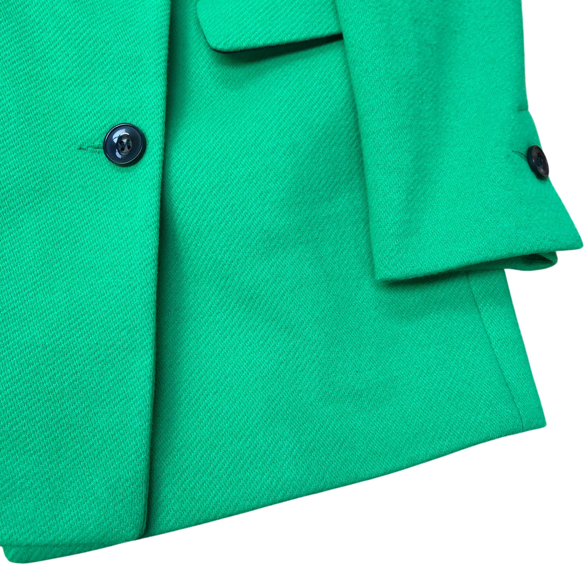Bright Green Double Breasted Coat