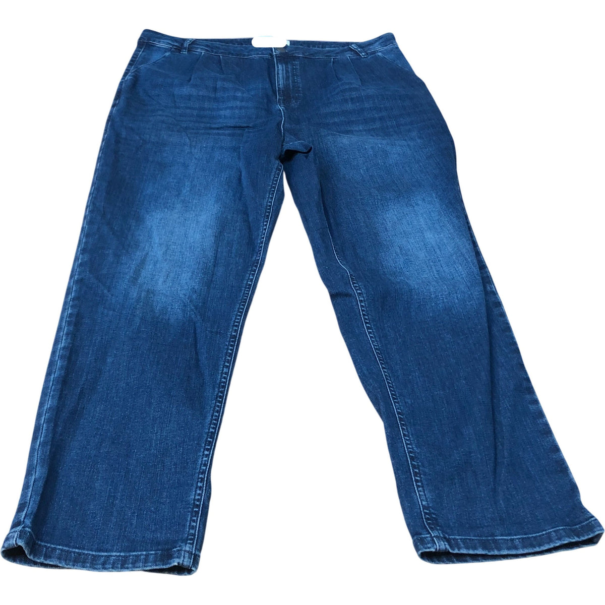 Blue Denim Jeans 98 Cotton 2 Elastane Casual Fit Size 18R