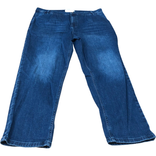 Blue Denim Jeans 98 Cotton 2 Elastane Casual Fit Size 18R