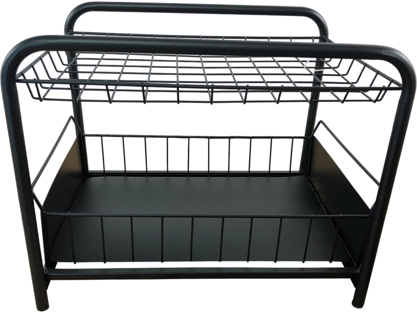 Metal Storage Rack Organiser Black Multi Tier Shelves Kitchen Bathroom
