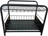 Metal Storage Rack Organiser Black Multi Tier Shelves Kitchen Bathroom