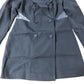 Black Double Breasted Jacket Women's Sequin Detail