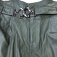 River Island Green Trousers UK14 Women's High Waisted Belted Casual Style