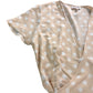 Dancing Leopard UK12 Women's Polka Dot Wrap Maxi Dress Beige