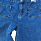 Baukjen Wide Leg Jeans Women's Size 12 Organic Cotton Blue Casual Wear