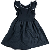 Riviera Casual Black Dress 18-24 Months Girls Ruffle Hem Cotton Summer