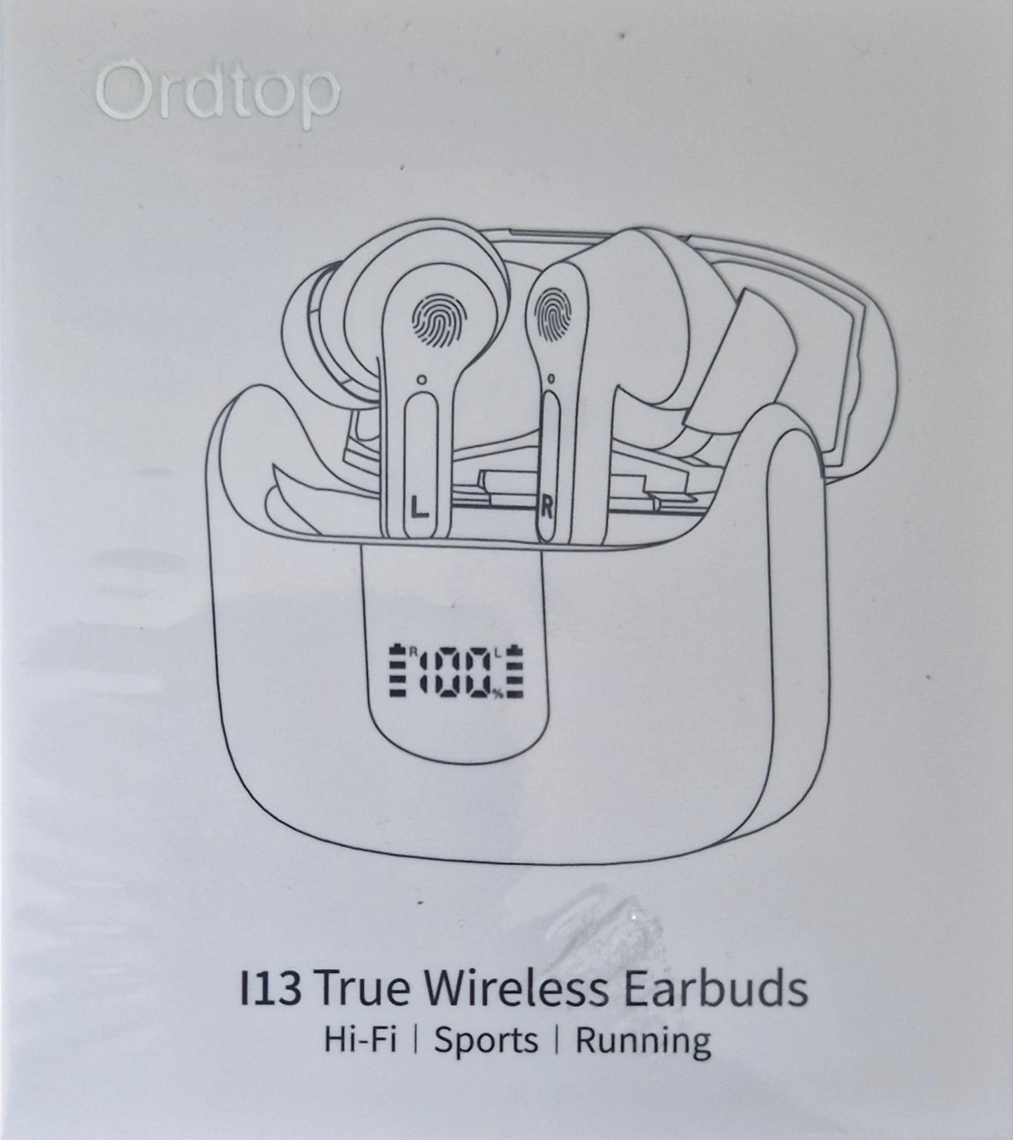 ORDTOP I13 True Wireless Earbuds Bluetooth 5.3 Hi-Fi Sports Running Headphones