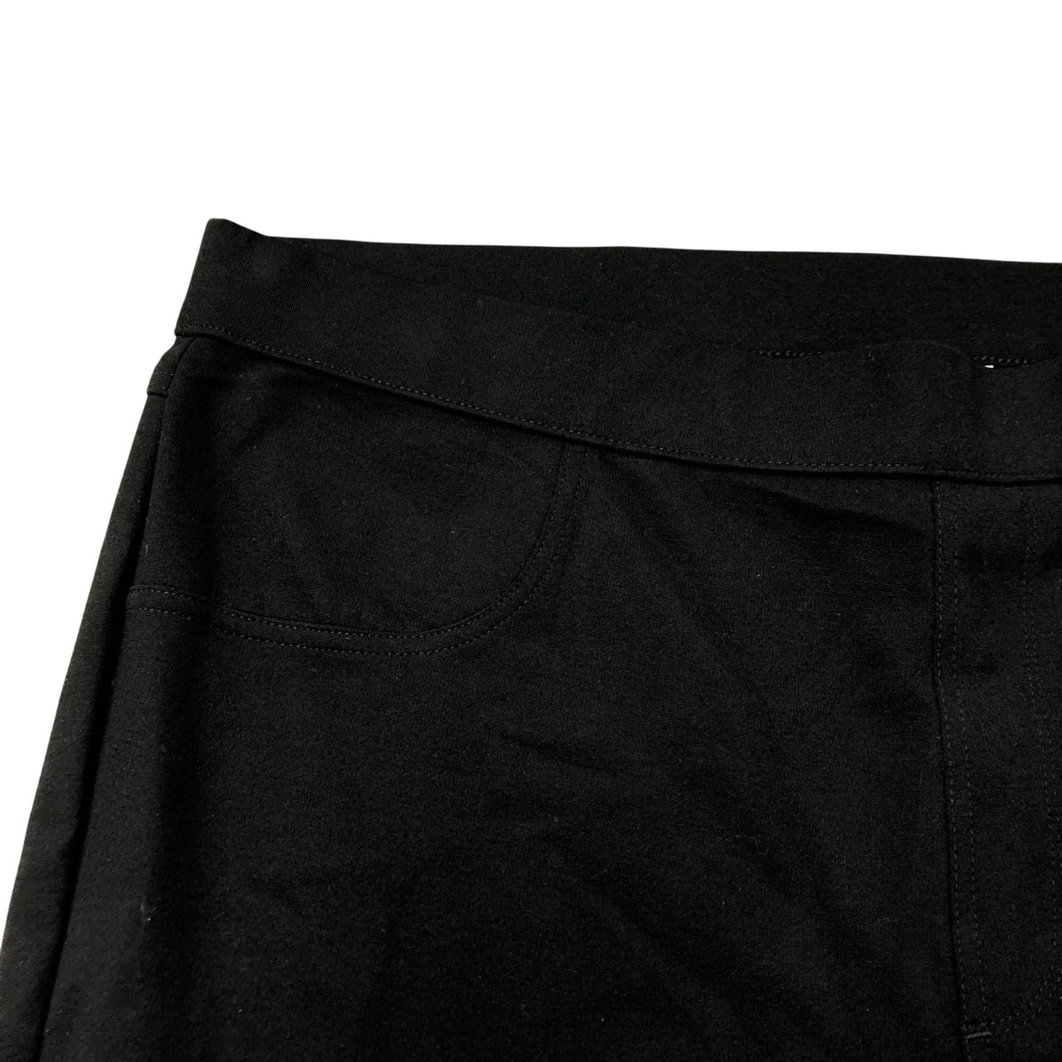 Black Leggings Stretchy Comfortable High Waist Trousers Size 24