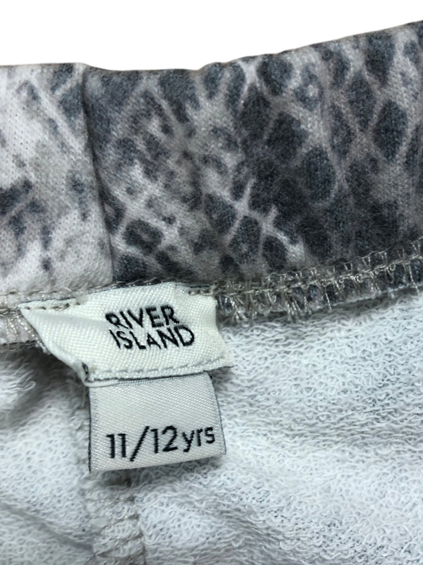 River Island Grey Snakeskin Leggings Girls 11 12 Years New with Tags