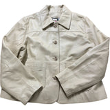 Copenhagen Yellow Leather Scallop Jacket Size XS