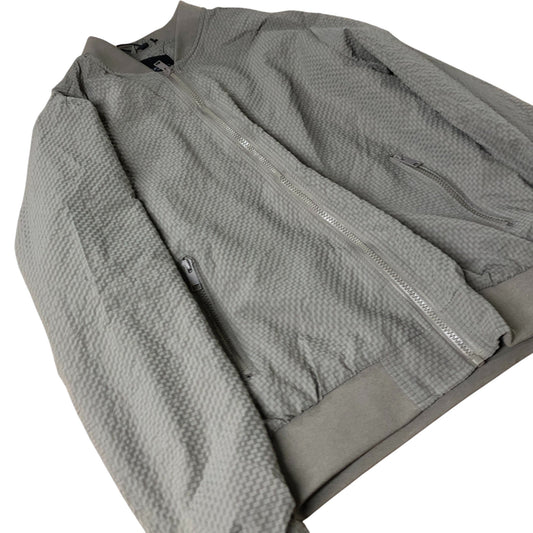 Brave Soul Bomber Jacket Men's Woven Design Zip Up Green Large