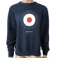 Ben Sherman Large Mens Dark Navy Flock Target Sweatshirt Casual Wear