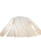 Lollys Laundry Nicky Shirt S Women's Long Sleeve Cotton Crepe Blouse Cream