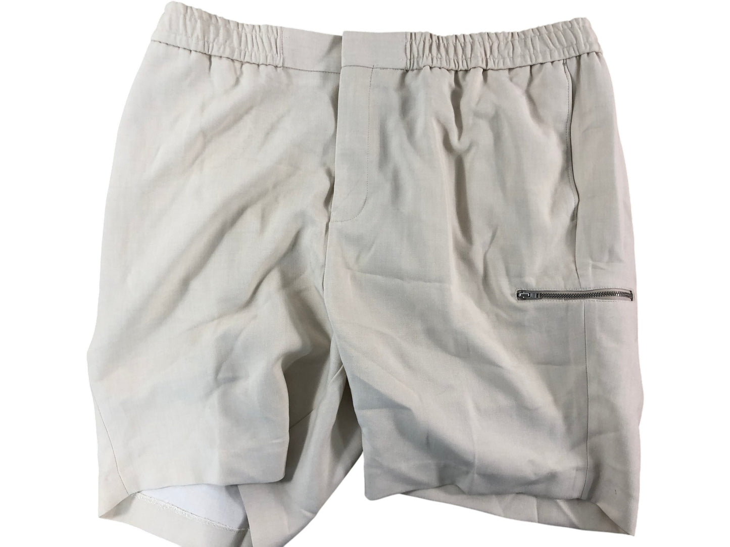 River Island Stone Slim Fit Smart Cargo Shorts UK38 Men's Casual Lightweight