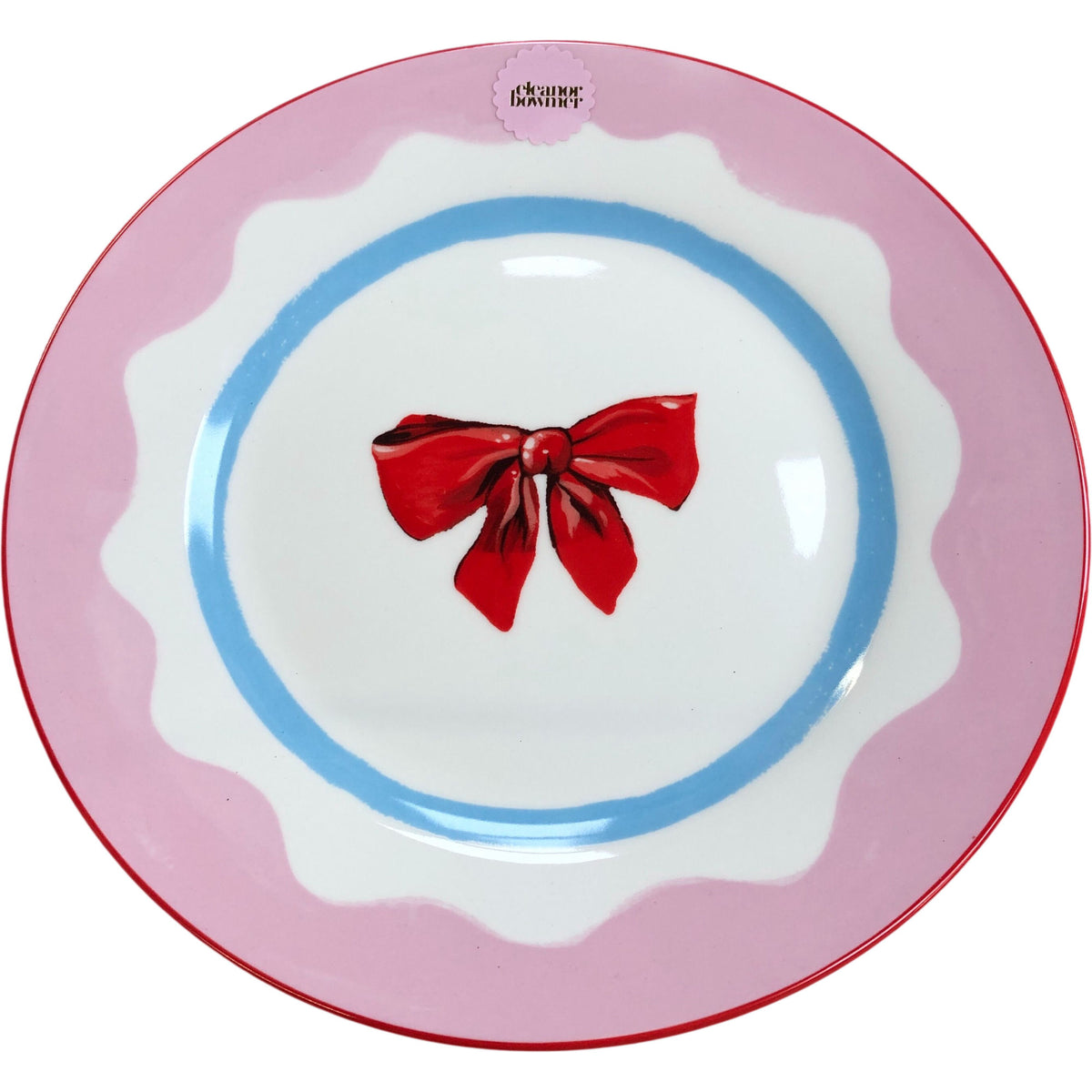 Eleanor Bowmer Electric Coast Bow Dinner Plate 27cm Diameter Stoneware