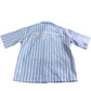 River Island Short Sleeve Striped Shirt UK7-8 Years Boys Light Blue