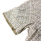Avant Garde Dark Taupe Patterned Short Sleeve Shirt - Size Large