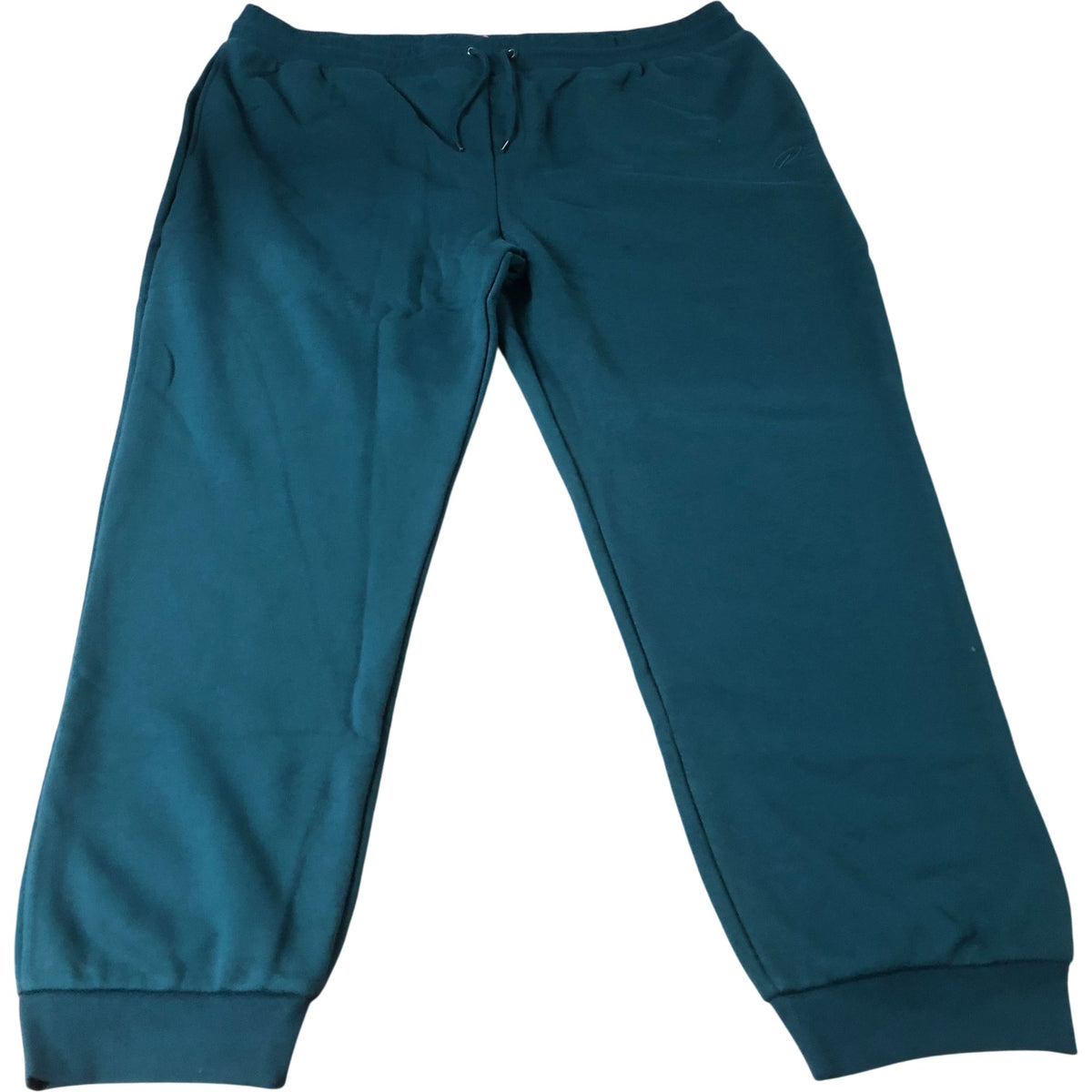 River Island Joggers Men's Casual Pants Green Cotton Blend Activewear 5XL