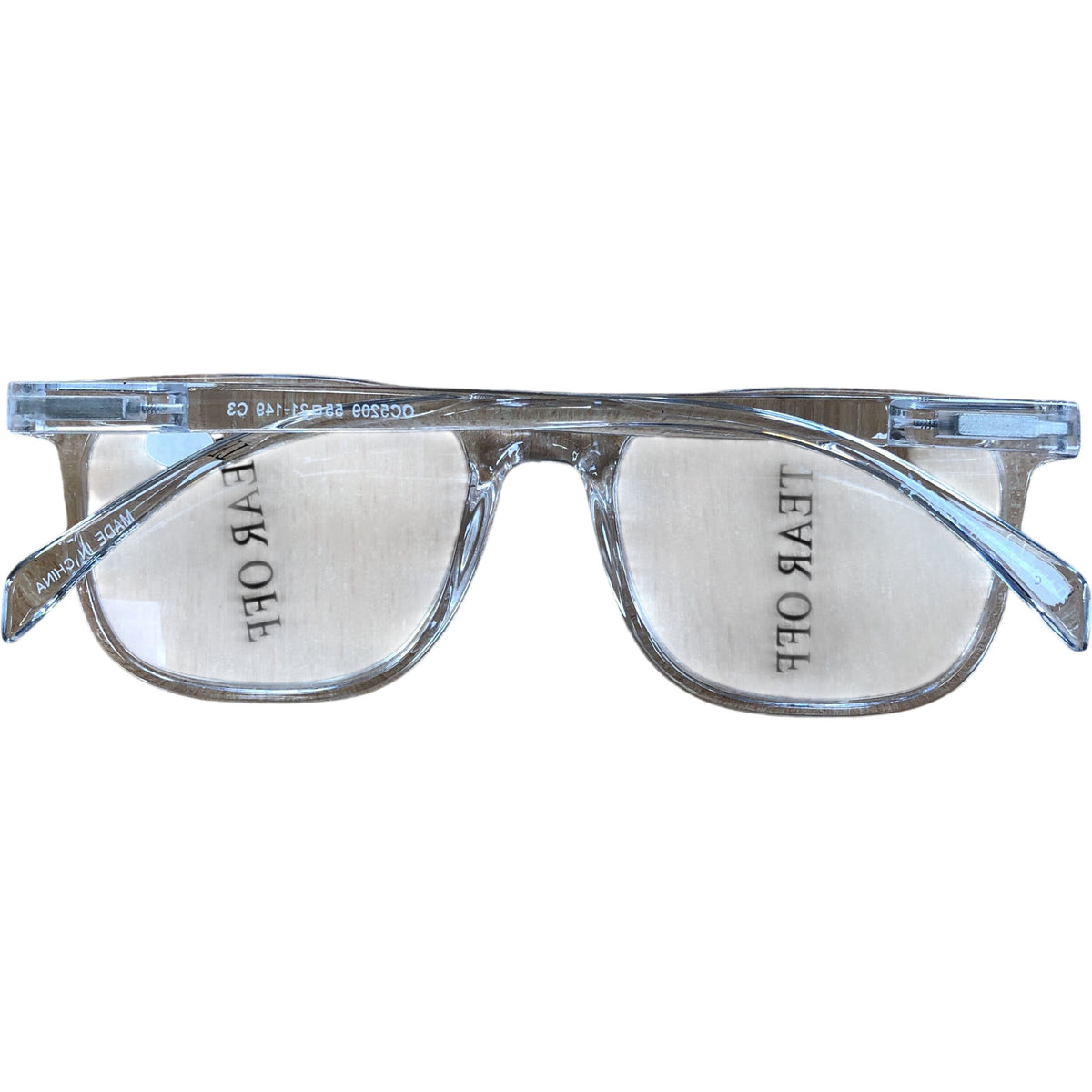 Occi Chiari Clear Rectangle Glasses +2.75 Optical Frames Unisex