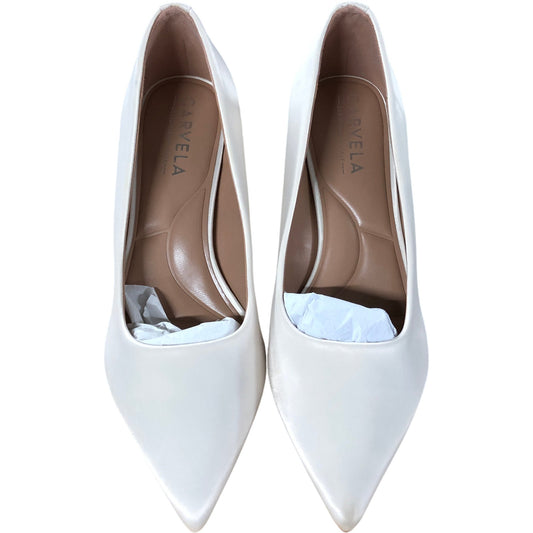Carvela Corletta Court Heels UK 6.5 Women's Satin White Chic Elegant Design