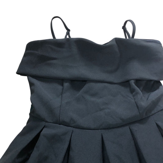 Roman Black Dress UK12 Women's A-Line Regular Fit Spaghetti Straps Elegant