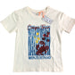 RIVER ISLAND Casual T-Shirt UK4-5 Years Kid's Graphic Crab Print Cream