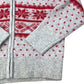 Kids Wool Blend Fair Isle Knit Zip Cardigan 7 Years